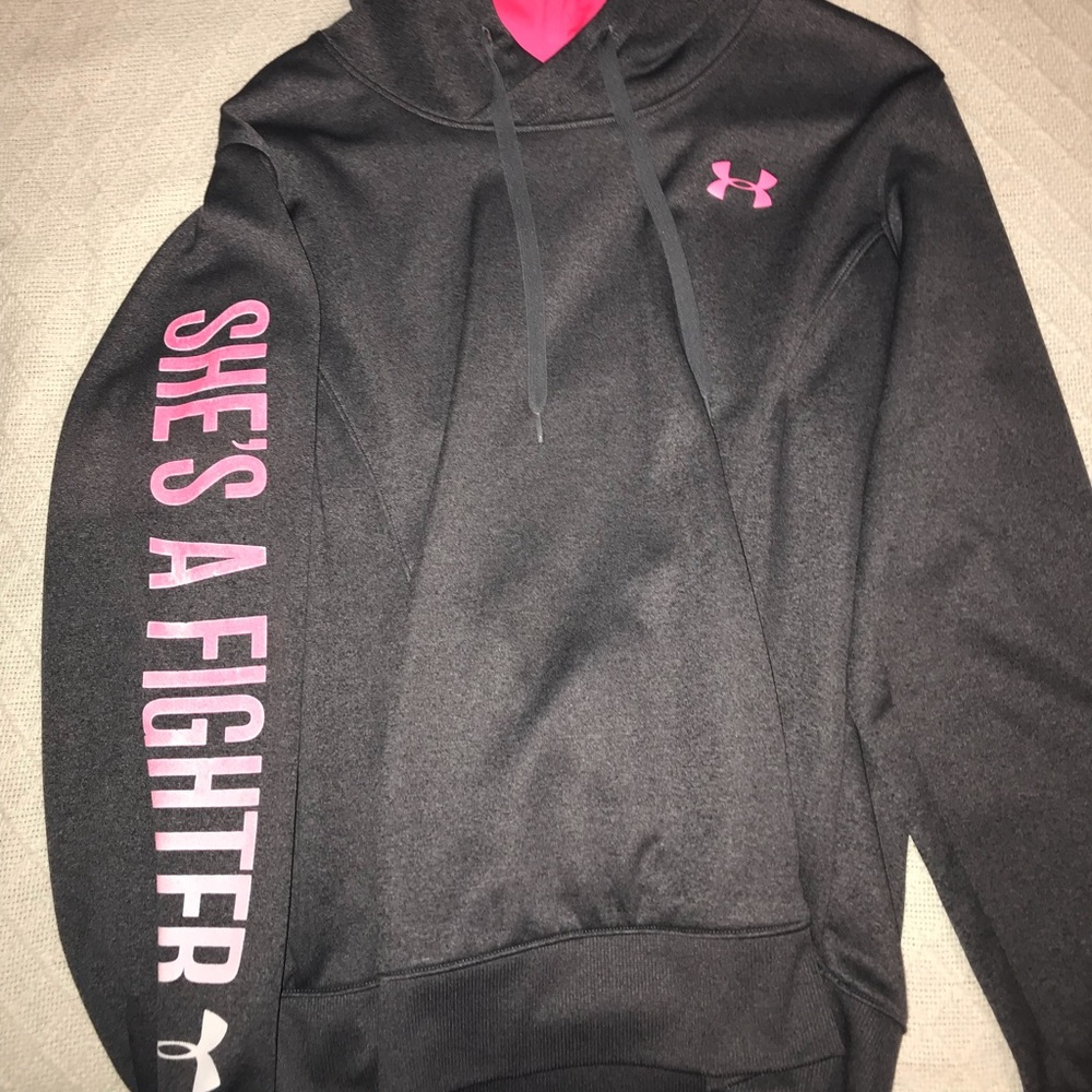 LIMITED EDITION BREAST CANCER UNDERARMOUR HOODIE!